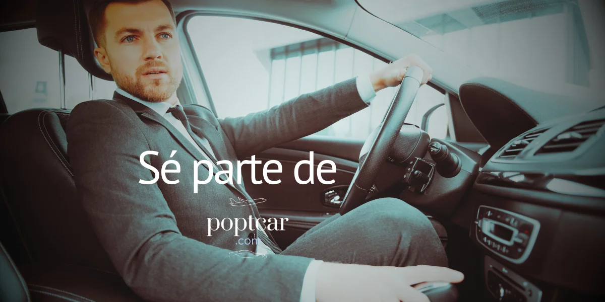 Prestador ejecutivo de PoptCar al volante